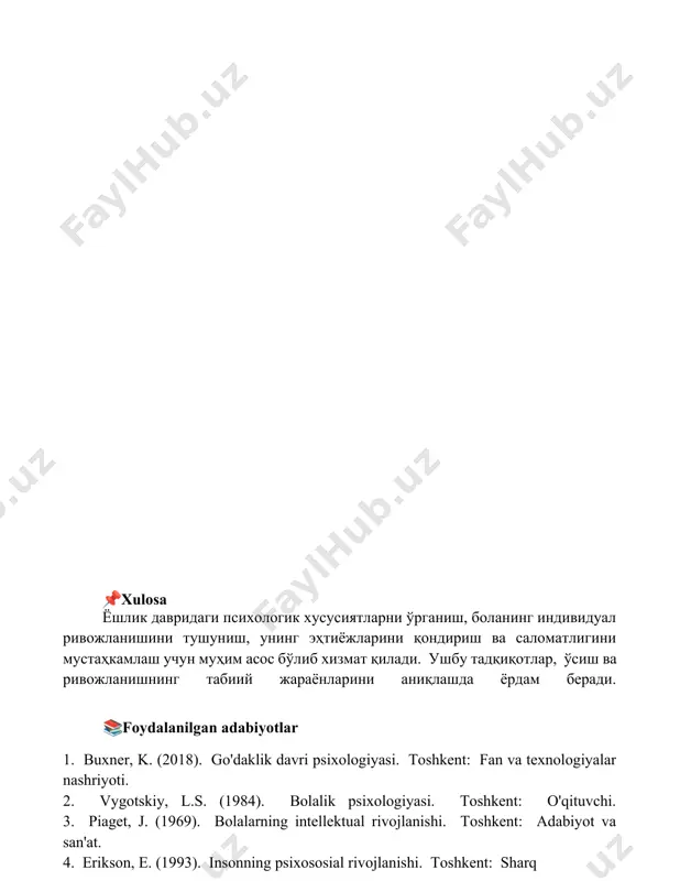 chaqaloqlik davrining psixologik xususiyatlari - Page 5