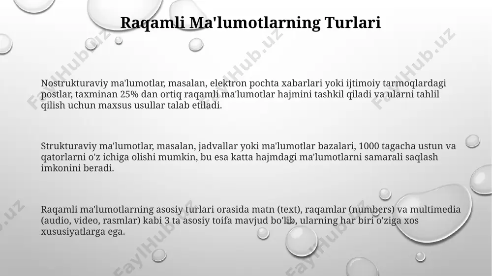 raqamli ma'lumotlar shakllari - Page 3
