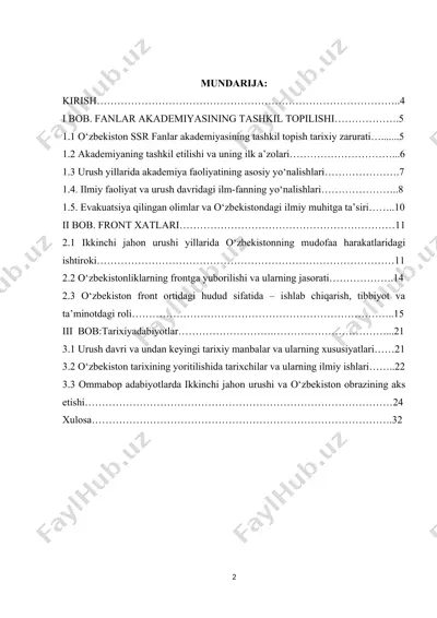fanlar akademiyasining tashkil topilishi (tarixiy ma’lumotlar) — DOCX