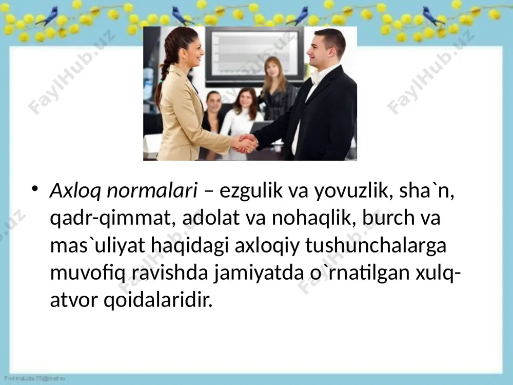 ijtimoiy xulq normalari tushunchasi - Page 5