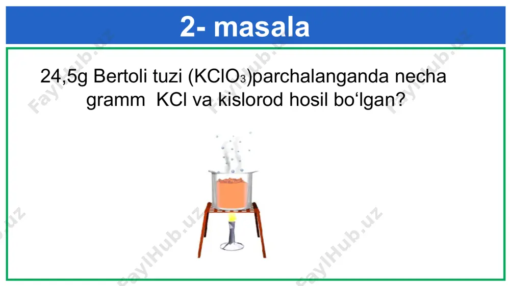 kimyoviy reaksiya turlariga oid masala yechish - Page 3