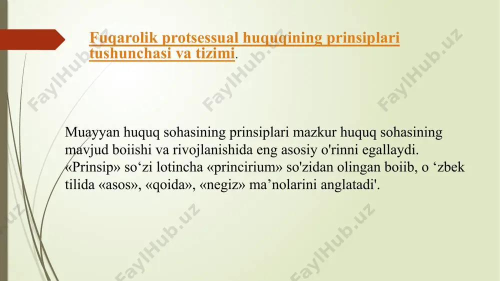 ida, fuqarolik ishlari bo'yicha viloyatlarva toshkent shahar sudlarida uch nafar sudyadan iborat tarkibda, nazorat tartibida ko‘rish esa rayosat a'zolarining ko‘pchiligi hozir bo‘lgan taqdirda amalga oshiriladi. sudyalaming mustaqilligi va ularning faqat qonunga bo'ysunishi prinsipi fuqarolik protsessual huquqining muhim prinsiplaridan biri hisoblanadi. m azkur prinsip 0 ‘zbekiston respublikasi konstitutsiyasining 112-moddasida mustahkamlab qo‘yi!gan bo'lib, unga ko'ra, sudyalar mustaqildir, faqat qonunga bo‘ysunadilar. sudlaming mustaqilligi va faqat qonunga bo‘ysunishini ta'm inlashda ulaming daxlsizligi muhim ahamiyat kasb etadi. sudyalaming daxlsizligi 0 ‘zbekiston respublikasining konstitutsiyasi hamda «sudlar to‘g‘risida»gi qonun bilan kafolatlanadi. unga ko‘ra, sudyaning shaxsi daxlsiz bomib, sudyaning daxlsizligi uning turar joyiga, xizmat xonasiga, foydalanadigan transporti va aloqa vositalariga, xat-xabarlariga, unga tegishli ashyolar va hujyatlarga ham taalluqlidir. sudyaga nisbatan jinoyat ishi faqat 0 ‘zbekiston respublikasi bosh prokurori tomonidan qo‘zg‘atilishi mumkin. sudya tegishincha 0 ‘zbekiston respublikasi oliy sudi plenumining yoki 0 ‘zbekiston respublikasi oliy xo‘jalik sudi plenumining roziligisiz jinoiy javobgarlikka tortilishi, hibsga olinishi mumkin emas. shuningdek, sudya sudyalarning …