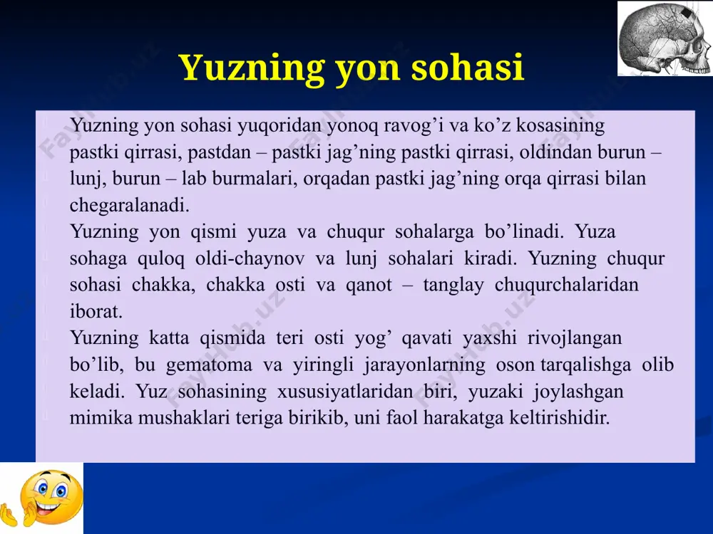 holda a suzuvchi tanglay, maksiller ustki tomonga yo'naltirilgan shikastlanish kuchidan kelib chiqishi mumkin alveolyar rim, yoki yuqori tish qatori, pastga yo'nalishda. ushbu yoriqlarning muhim tarkibiy qismi, pterigoid plastinka ishtirokidan tashqari, bu ishtirok etishdir lateral burun teshigining suyak chegarasi. ular shuningdek, medial va lateral tirnoqlarni yoki devorlarni o'z ichiga oladi maksiller sinus, yuqorida joylashgan yuz orqali sayohat qilish alveolyar tizma yuqori tish qatori. o'rta chiziqda pastki burun septum ishtirok etadi. tarixiy jihatdan u ham a deb nomlangan gérin sinish, garchi bu nom amalda kamroq qo'llanilsa ham. le fort ii sinishi le fort ii sinishi (piramidal) pastki yoki o'rta maksillarar sohaga zarba berishidan kelib chiqishi mumkin. pterygoid plastinka buzilishidan tashqari, ularning ajralib turadigan tarkibiy qismi bu ishtirok etishdir pastki orbital chet. old tomondan qaralganda, sinish klassik tarzda piramidaga o'xshaydi. u burun ko'prigidan yuqori medial orqali nazofrontal tikuv ostida yoki uning ostiga cho'ziladi devor maxilla, inferolaterally orqali lakrimal suyaklar ko'z yoshi kanallari va …