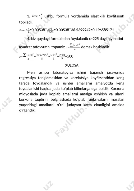 ekonometrika fanidan laboratoriya ishi - Page 4
