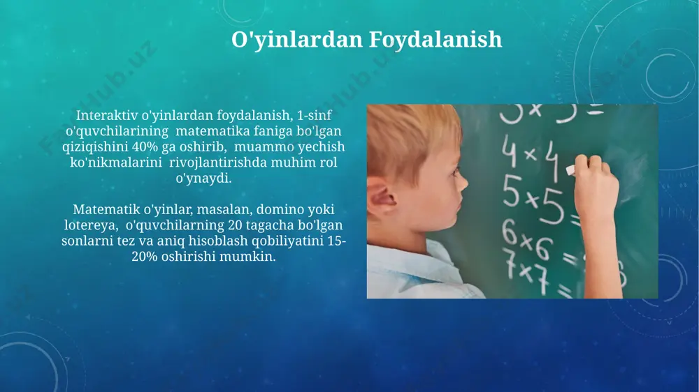 aqil ish natijalariga nisbatan matematik tushunchalarni chuqurroq o'zlashtirishga yordam beradi, bu esa samaradorligini tasdiqlaydi. e'tiboringiz uchun rahmat @taqdimot_robot image3.png image4.jpg image5.jpg image6.jpg image7.jpg image8.jpg image9.jpg image10.jpg image11.jpg image12.jpg