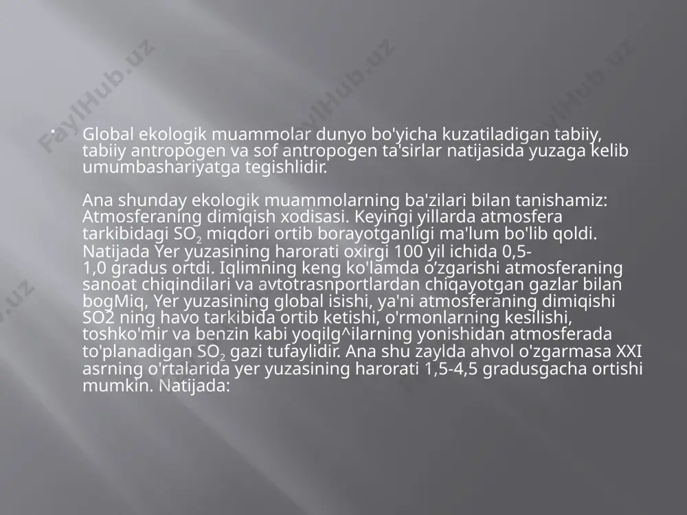 global ekologik muammolar - Page 4