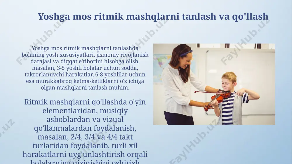 musiqaviy ritmik harakatlarni oʻrgatish - Page 3