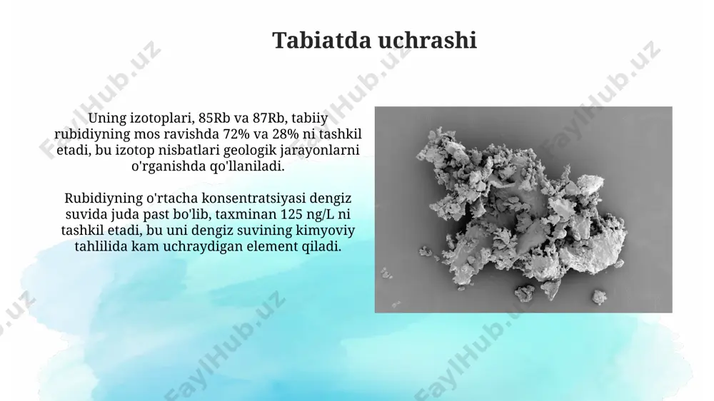 rubidiy va uning xossalari, olinishi - Page 4