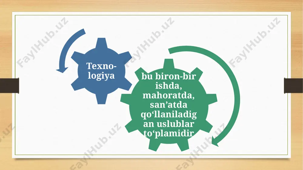 ko‘ra sport qurollari, botanika va geografiya maydonchasi, kompyuterlarga ham bo‘linadi. faoliyat obyekti bo‘yicha ta’lim vositalari material ta’lim va ideal ta’lim vositalariga bo‘linadi. material ta’lim vositalari. bu o‘quv qo‘llanmalari, darsliklar, jadvallar, maketlar, modellar, o‘quv-texnik vositalar, mebel, o‘quv-laboratoriya qurilmalari, ko‘rgazmali vositalar bo‘lishi mumkin. ideal ta’lim vositalari. bu pedagoglar tomonidan o‘quvchilar yangi bilimlarni egallashida qo‘llaydigan vositalar: chizmalar, sxemalar, diagrammalar, tasviriy, san’at, nutq, xat kabi vositalar bo‘lishi mumkin. ideal vositalar - bu «fikrlar haqidagi fikrlar»: o‘qituvchi ularni o‘rgatish uchun belgilangan shaklda ko‘rsatishi zarur. masalan, materializatsiya - abstrakt simvollar tarzida ko‘rsatiladigan vosita (grafiklar, jadvallar, chizmalar), verbalizatsiya - nutq bayoni tarzida ko‘rsatiladigan vosita (tahlil, muhokama qilish, dalil keltirish). material va ideal vosita bir-birini to‘ldiradi. material vosita qiziqish va diqqatni uyg‘otish, amaliy harakatlarni amalga oshirish bilan bog‘liq bo‘lsa, ideal vositalar - mantiqiy muhokama bilan bog’liq. o‘quv axborotiga munosabatiga ko‘ra ta’lim vositalari yangi materialni o‘rganish vositalari, takrorlash, mustahkamlash, umumlashtirish vositalari, bilimlarni nazoart qilish vositalari, o‘quv jarayonini tashkil etish …