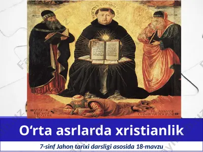 o‘rta asrlarda xristianlik. 7- sinf — PPTX
