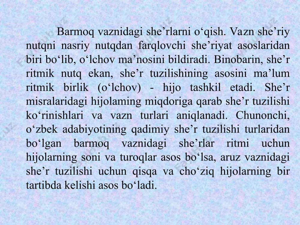 lirik turdagi asarlarni ifodali o‘qish - Page 5