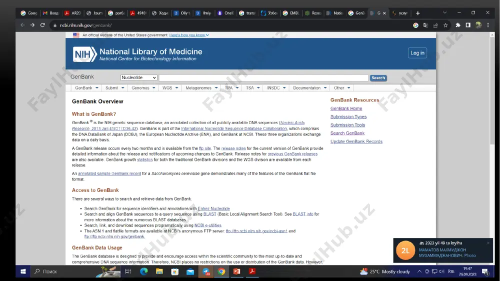 zamonaviy bioinformatsion bazalari - Page 5