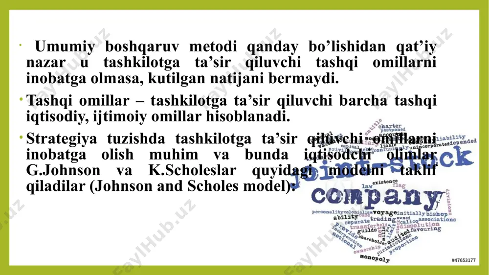 ; hukumat va jamoatchilik tomonidan biznesga oid qarorlar nazoratining kuchayishi; autsorsing autsorsing - bu muayyan operatsiyalar yoki xizmatlarni tashqi provayderga o'tkazish. "uyda" qo'llab-quvvatlanadigan turli darajadagi nazorat bilan turli xil autsorsing variantlari mavjud. autsorsingning afzalliklari (masalan, yuqori malakali mutaxassislardan foydalanish) va kamchiliklari (masalan, nazoratning etishmasligi) mavjud. autsorsing - bu muayyan operatsiyalar yoki xizmatlarni tashqi provayderga o'tkazish. quyidagi jadvalda tasvirlanganidek, autsorsingning to'rtta keng tasnifi mavjud. tasniflash izoh maxsus tashkilot qisqa muddatli axborot xavfsizligi/it ko'nikmalarini yaxshilashga muhtoj. masalan, maxsus dasturiy ta'minotni dasturlashda yordam berish uchun qisqa muddatli dasturchilarni yollash. loyiha boshqaruvi u yoki bu is/it loyihasini ishlab chiqish va o'rnatish autsorsing bo'yicha amalga oshiriladi; masalan, yangi buxgalteriya tizimi. qisman ba'zi it / is xizmatlari autsorsing qilinadi. misollar uskunalarga texnik xizmat ko'rsatish, tarmoq boshqaruvi yoki kundalik veb-saytlarni boshqarishni o'z ichiga oladi. general tashqi provayder tashkilotning at/it xizmatlarining katta qismini ta'minlaydi, masalan, uchinchi tomon at apparati, dasturiy ta'minoti va xodimlariga egalik qiladi yoki ular uchun …