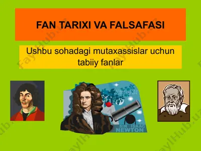 fan tarixi va falsafasi — PPTX