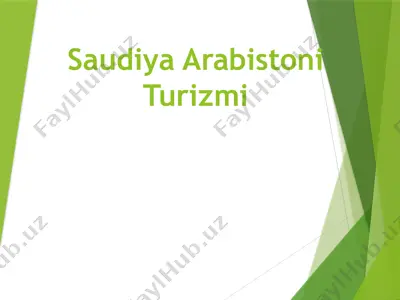 saudiya arabistoni turizmi — PPTX