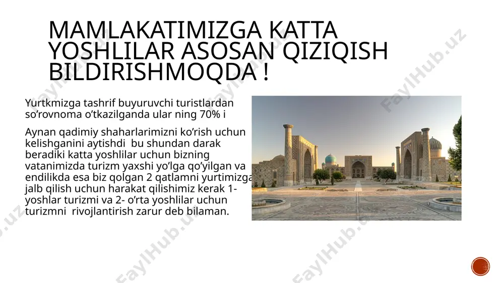 o’zbekistonda turizmni rivojlantirish - Page 4