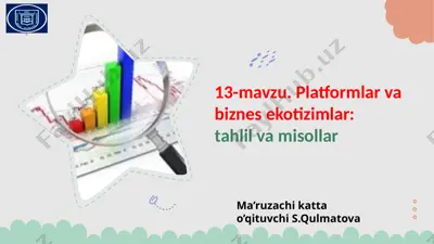 platformlar va biznes ekotizimlari — PPTX