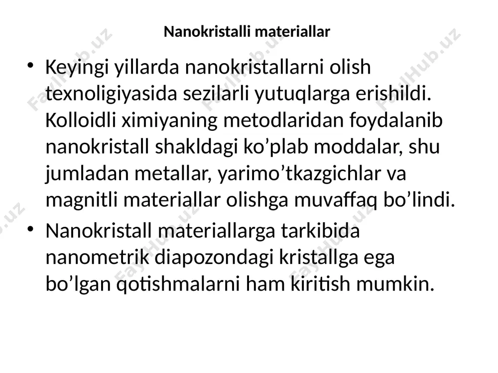 nanokristall va nanoklasterlar. metall klasterlari - Page 5