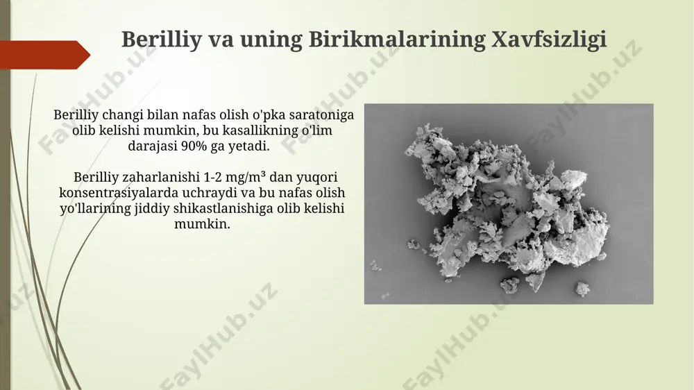 berilliy va uning birikmalari - Page 5