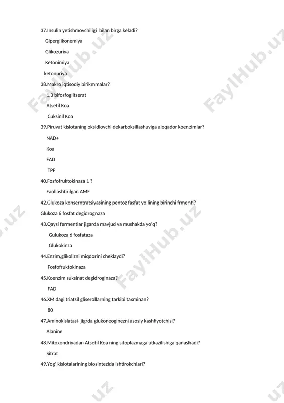 metabolizm va energetika jarayonlari - Page 4