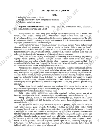 axloq falsafasi (etika) — PDF
