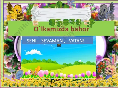 ulkanda bahor — PPTX