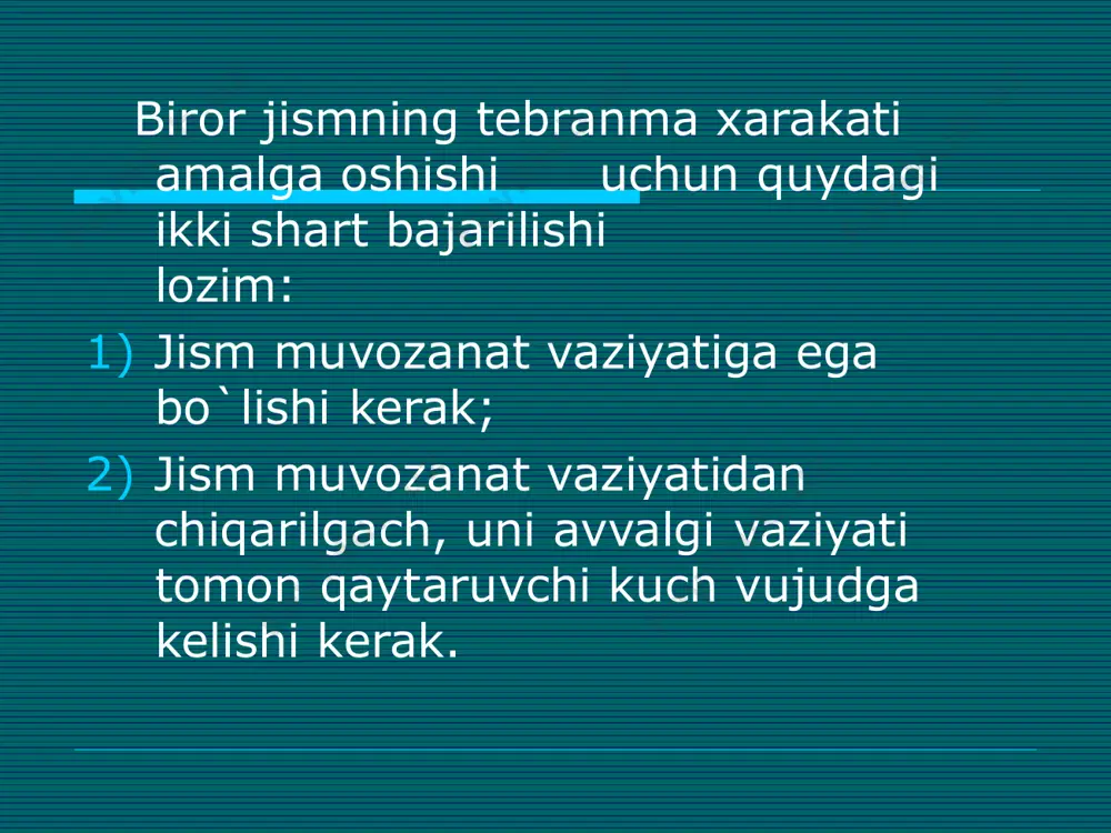 tebranish jarayonlari va harakatlari - Page 4