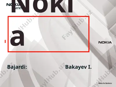 nokia kompaniyasi — PPTX