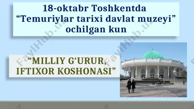 temuriylar tarixi davlat muzeyi — PPTX