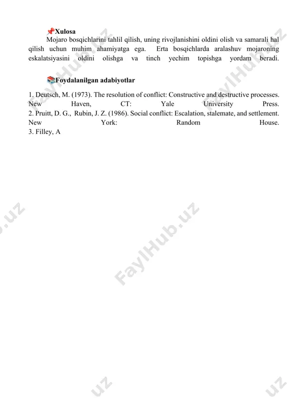 konfliktlarning rivojlanish bosqichlari - Page 5