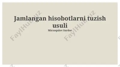 hisobot tuzuvchi dasturlar — PPTX