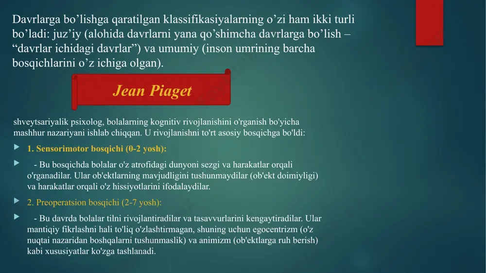 qiladilar. hayotdan mamnun bo'lmasalar, nafsiy qulash hissini his qilishlari mumkin. eriksonning nazariyasi shuni ko'rsatadiki, har bir bosqichda inson hayotidagi muhim vazifalarni hal qilish zarurati mavjud va bu vazifalar muvaffaqiyatli hal etilganda, shaxsiy rivojlanish uchun mustahkam poydevor yaratiladi. bu yoshlar o'z identitetini shakllantirish, mustaqillikni qozonish va ijtimoiy munosabatlarda o'z o'rnini topish jarayonida yuzaga keladigan psixologik va emotsional qiyinchiliklar to'plamidir. bu krizis ko'plab omillar bilan bog'liq bo'lib, quyidagi asosiy jihatlarni o'z ichiga oladi: 1. identitetni izlash òsmirlar o'z kimligini aniqlashga harakat qiladilar. bu jarayonda ular turli rollarni sinab ko'rishadi, bu esa ichki qarama-qarshiliklarga olib kelishi mumkin. o'zligini topish yo'lida qiyinchiliklar va shubhalar paydo bo'lishi tabiiy. 2. mustaqillik va qaramlik òsmirlar ota-onalaridan mustaqil bo'lishga intilishadi, lekin bu jarayon ko'pincha qarama-qarshiliklarga olib keladi. ular o'z fikrlarini himoya qilishga harakat qiladilar, bu esa oilaviy munosabatlarda taranglik keltirib chiqarishi mumkin. 3. emotsional o'zgarishlar bu davrda kuchli emotsiyalar, masalan, g'azab, qayg'u, xursandchilik va tashvish hissiyotlari tez-tez paydo …