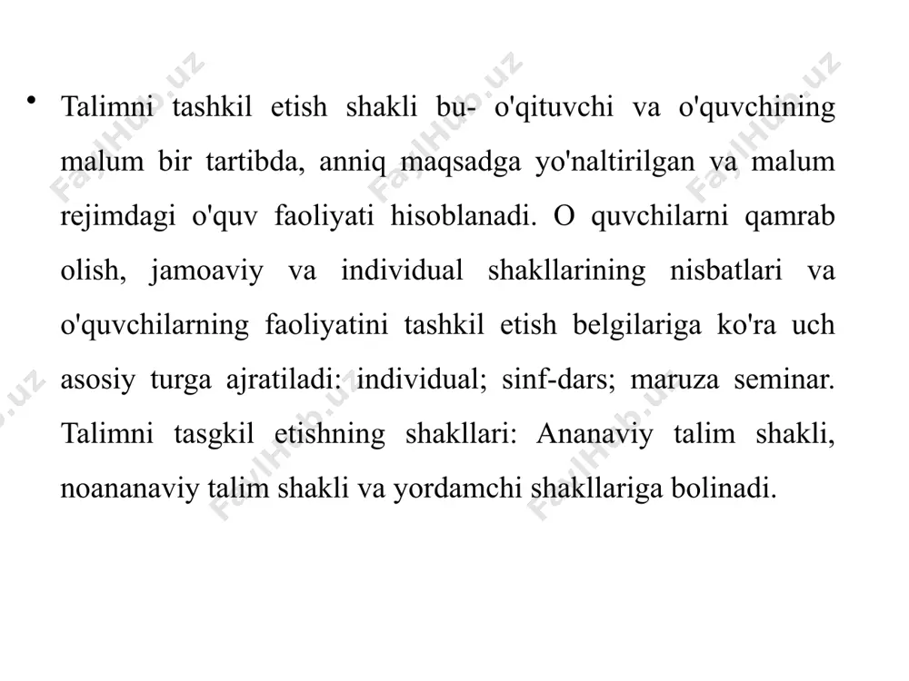 ta’limni tashkil etishning yordamchi shakllari - Page 4