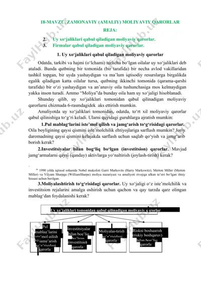 moliyaviy qarorlar — DOC