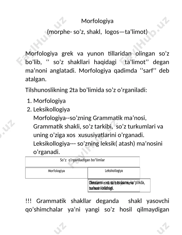 oraliqdagi so’zlar (undov, taqlid, modal so’zlar) 3. yordamchi so’zlar (bog’lovchi, ko’makchi, yuklama) atash ma’nosiga ega bo’lgan, ma’lum bir so’roqqa javob bo’ladigan, gapda biror sintaktik vazifa bajara oladigan so’zlar mustqil so’zlar hisoblanadi. atash ma’nosiga ega bo’lmagan, ma’lum bir so’roqqa javob bermaydigan, gapda biror sintaktik vazifa bajara olmaydigan so’zlar yordamchi so’zlar deyiladi. ot so’z turkumi talaba shaxs kim? kitob narsa nima? maktab o’rin-joy qayer? chorvachilik faoliyat nima? terim jarayon nima? bilim mavhum tushuncha nima? kuz zamon(payt) nima? shaxs,narsa,o’rin-joy,faoliyat,jarayon,mavhum tushuncha va payt ma’nolarini bildirib kim? nima? qayer? so’roqlariga javob bo’luvchi mustaqil so’zlar ot deyiladi. shaxs, narsa ma’nolarini, shuningdek, joy nomlalarini bildirib, kim? nima? qayer? so’roqlariga javob bo’ladigan so’zlar ot deyiladi. kim? so’rog’i shaxs bildiruvchi so’zlarga, nima? so’rog’i narsa-buyumni bidiruvchi so’zlarga qayer? so’rog’i joy nomini bildiruvchi so’zlarga beriladi. shunga ko’ra otlar shaxs otlari, narsa-buyum otlari, o’rin-joy otlariga bo’linadi. ot turkumiga xos asosiy belgilar quyidagilar: 1.gapning har qanday bo’lagi vazifasida qo’llana oladi. 2.son,egalik, kelishik , …