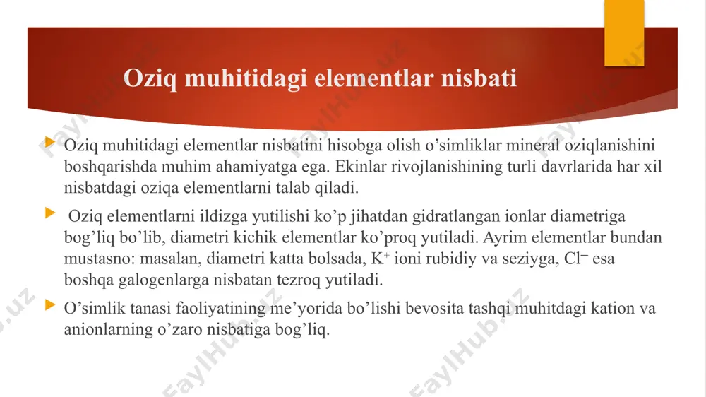 o’simliklar oziqlanishiga tashqi muhit omillarining ta’siri - Page 4