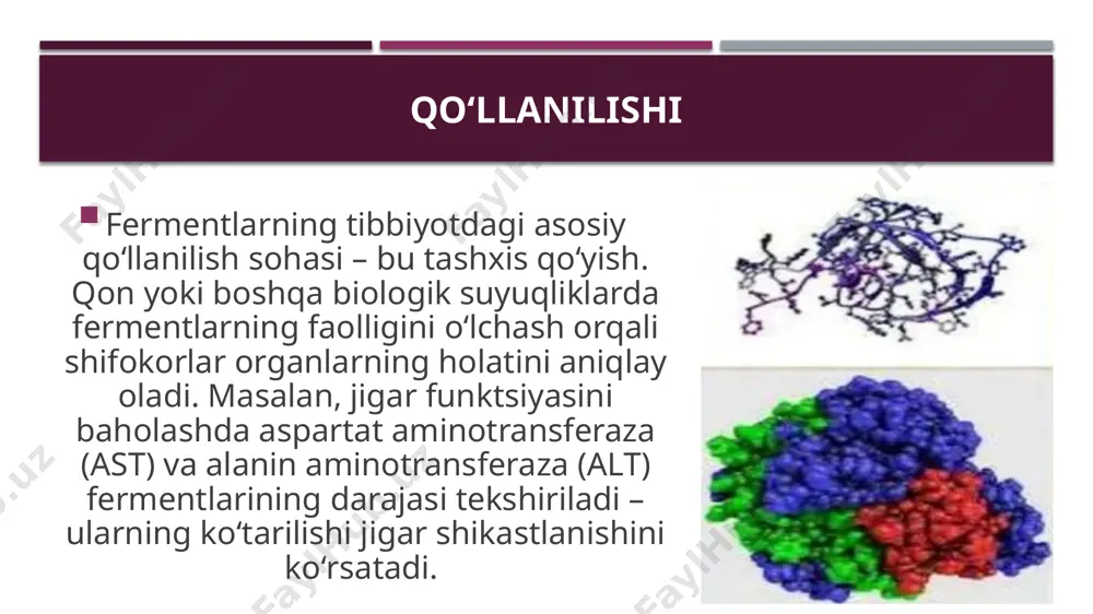 fermentlarning tibbiyotda qoʻllanilishi - Page 4