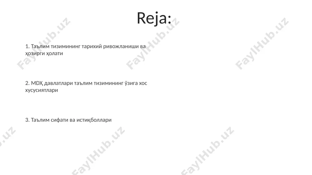 , masalan, rossiya va qozogʻistonda ta'limning davlat tomonidan moliyalashtirilishi, umumiy oʻrta ta'lim uchun byudjetning 20-25% ni tashkil etadi, ammo oliy ta'lim uchun bu ko'rsatkich ancha past. o'zbekistonda ta'limning davlat tomonidan moliyalashtirilishi, 2023 yil ma'lumotlariga ko'ra, umumiy davlat byudjetining 12% dan ortiq qismini tashkil etib, bu sohaga katta mablag' sarflanayotganini ko'rsatadi. ta'limda texnologiyalarni qoʻllash rossiyaning moskva va sankt-peterburg kabi yirik shaharlaridagi maktablarda interaktiv doskalar va ta'lim robotlaridan foydalanish 2023 yilda 15% ga yetdi. oʻzbekistonning 10 dan ortiq oliy oʻquv yurtlarida 3d modellashtirish va virtual laboratoriyalar keng qoʻllanilib, talabalarning amaliy koʻnikmalarini 20% ga oshirdi. qozogʻistonning janubiy hududlarida, ayniqsa, almati va turkiston shaharlarida onlayn ta'lim platformalaridan foydalanish 2022 yildan boshlab 50% ga oshdi. oʻqituvchilar tayyorlash va malakasini oshirish oʻzbekiston va qirgʻiziston kabi mamlakatlarda oʻqituvchilarning malakasini oshirish uchun 120 soatdan ortiq kurslar taklif etiladi, bu esa zamonaviy pedagogik texnologiyalarni oʻrgatishga qaratilgan. ba'zi mdh mamlakatlarida, masalan, belorussiyada, oʻqituvchilarning malakasini oshirish davlat tomonidan moliyalashtiriladi va 3 …