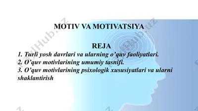 motiv va motivatsiya 2 — PPTX