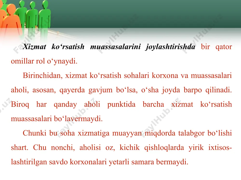 aholiga xizmat ko‘rsatish sohalari 8-sinf - Page 5