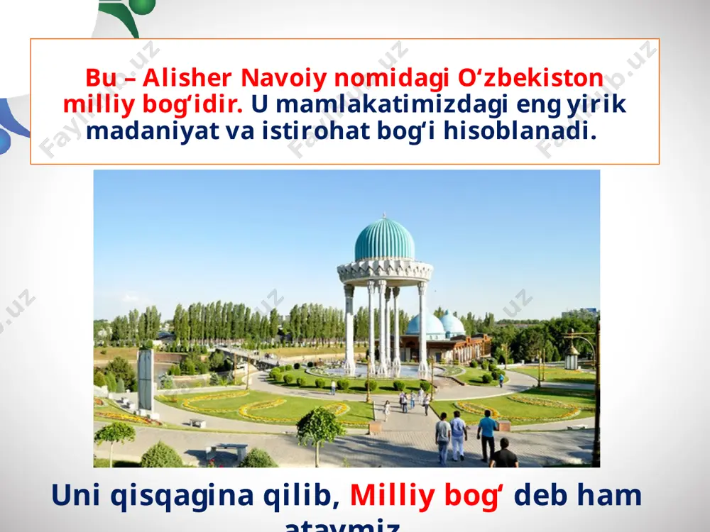 o‘zbekiston milliy bog‘i 6 - sinf. vatan tuyg'usi - Page 3