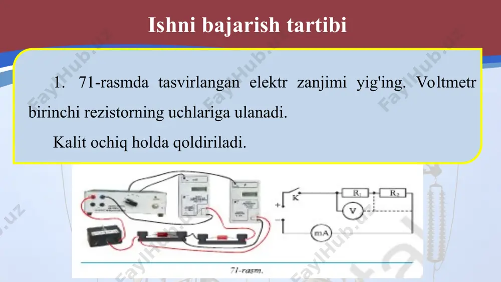 o'tkazgichlarni ketma-ket va parallel ulashni o'rganish 8 - sinf - Page 4