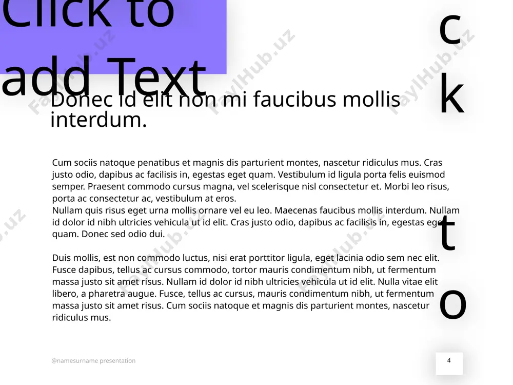 ntum sit maecenas sed diam eget risus varius blandit sit amet non magna. etiam porta sem malesuada magna mollis euismod. donec ullamcorper auctor fringilla. donec ullamcorper nulla non metus auctor fringilla. sed posuere consectetur est at lobortis. morbi leo risus, porta ac consectetur ac, vestibulum at eros. donec nulla non metus auctor fringilla. sed consectetur est at lobortis. morbi leo risus, porta ac consectetur ac, vestibulum at eros. lorem ipsum dolor sit amet, consectetur adipiscing elit. donec ullamcorper nulla non metus auctor fringilla. @namesurname presentation @namesurname presentation egestas adipiscing fusce pellentesque integer posuere erat a ante venenatis dapibus posuere velit aliquet. sed posuere at. fusce dapibus, tellus ac cursus commodo, mauris condimentum nibh, ut fermentum massa justo sit amet risus. username @namesurname presentation mattis adipiscing etiam porta vestibulum 18 maecenas sed diam eget risus varius blandit sit amet non magna. duis mollis, est non commodo luctus, nisi erat porttitor ligula, …