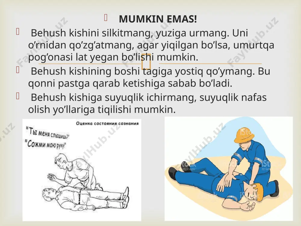 birinchi tibbiy yordam mavzusidagi texnik xususiyatlar - Page 5