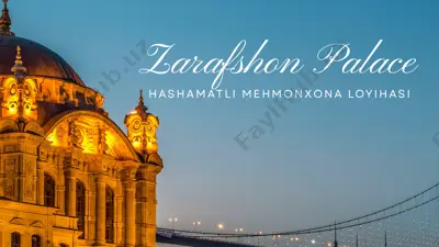 hashamatli mehmonxona loyihasi — PPTX