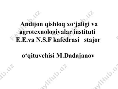 avtomatlashtirishning texnik vositalari va raqamli avtomatika — PPTX