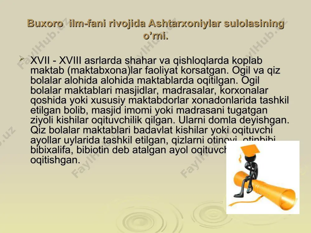 mavlono kamoliddin ibrohim, abdullaxonning mualhmi xoja muhammad, yulduzshunos qiyomiddin shaydo, lftixor ul-atibbo (tabiblar irtixori) unvonini ohshga sazovor bolgan muhammad mazid, hakim shahrisabziy, jarroh mavlono baqo, mavlono rafe, 1541- yilda ilmi tibb va dori-darmonlar haqida asar yozgan muhammad husayn ibn shiroq samarqandiy, koz kasalhklarini davolashda nom chiqargan shohali ibn sulaymon, xoja hakim (vafoti 1585), natijat-ul-atibbo unvonini olgan abdulhakim ibn sulton mahmud kabilar shular jumlasidandir. xoja hasan nisoriy „ muzakkiri ahbob“ asariaa matematika va astronomiya ilmida shuhrat topgan mavlono kavkabivni alohida qayd etadi. memoriy obida abdullaxon ii tomonidan bunyod etilgan. u (toliq ismi: abdulla ibn iskandarxon ibn jonibek sulton ibn xoja muhammad ibn abdulxayrxon) (1534, miyonqol, ofarinkent qishlogi – 1598, samarqand, buxoro yaqinidagi bahouddin majmuasiga dafn etilgan) ozbek davlatchiligi tizimidagi buxoro xonligining shayboniylar sulolasidan chiqqan eng yirik hukmdori (1583-1598), davlat arbobi, sarkarda, ilm-fan, marifat, madaniyat homiysi. bobosi jonibek sulton karmana va miyonqol hokimi bolgan. otasi iskandar sulton ogli tugilgan paytda ofarinkentni, keyinchalik …
