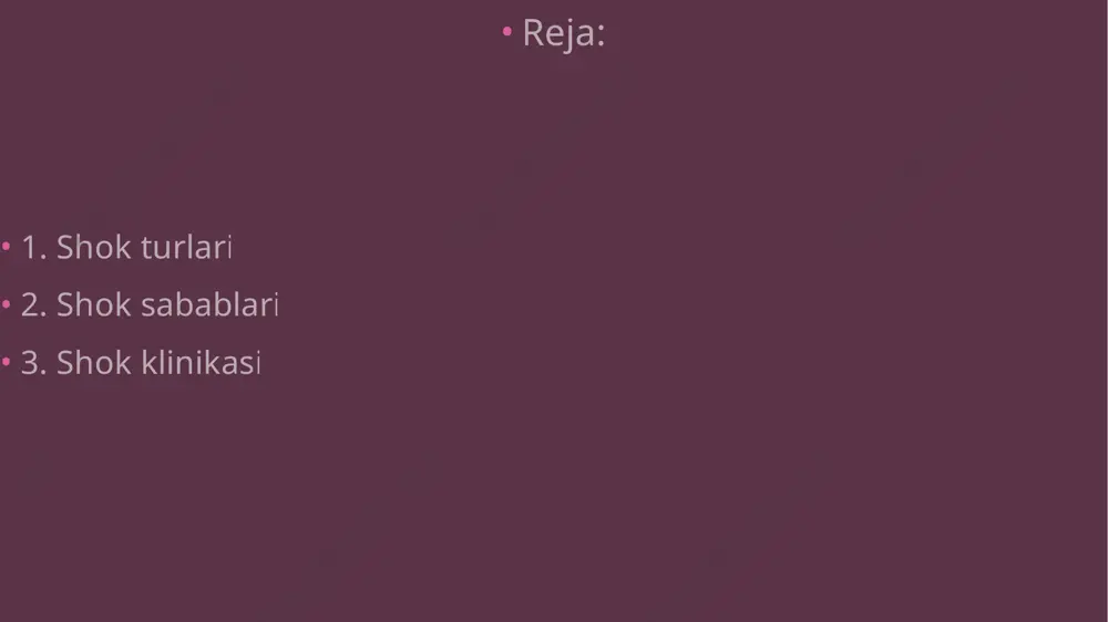 daga bogʻliq boʻlmagan holda bir xil — koʻngil aynishi, qusish, qon bosimining toʻsatdan pasayib ketishi, nafasning tez va yuzaki boʻlishi, baʼzan hushdan ketish va boshqalar koʻpincha teriga toshma (eshakem) toshadi, goho dori yuborilgan joyda shish paydo boʻladi. baʼzida tovush boylamlari shishib, bemor boʻgʻilib qolishi mumkin. anafilaktik sh. belgilari paydo boʻlganda to vrach yetib kelguncha bemorni yonboshi bilan yotqizib, oyoqlarini bir oz koʻtarib qoʻyish (bu nafas yoʻllaridan bemalol havo oʻtishini taʼminlaydi), lozim boʻlsa, sunʼiy nafas oldirish kerak. anafilaktik shahrining oldini olish uchun faqat vrach tavsiya etgan dorilardan foydalanish zarur. kardiogen shok — miokard infarktining eng ogʻir asoratlaridan biri, yurak sohasida qattiq ogʻriq paydo boʻlganda kuzatiladi. kardiogen shahrida bemor haddan tashqari darmonsizlanadi, rangi oqarib, labi koʻkaradi, qoʻloyogʻi muzlaydi, yopishqoq sovuq ter chiqadi va koʻpincha hushdan ketadi. bunday sh. vaqtida tez tibbiy yordam yetib kelguncha bemorni qimirlatmay yotqizib qoʻyish va orom berish lozim (qarang miokard infarkti). emotsional shok kuchli hayajonlanish, asab va ruhiy …