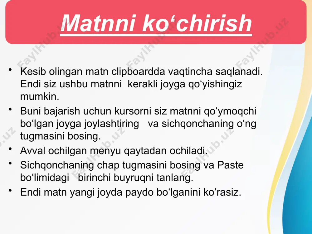 matnni koʻchirish - Page 5