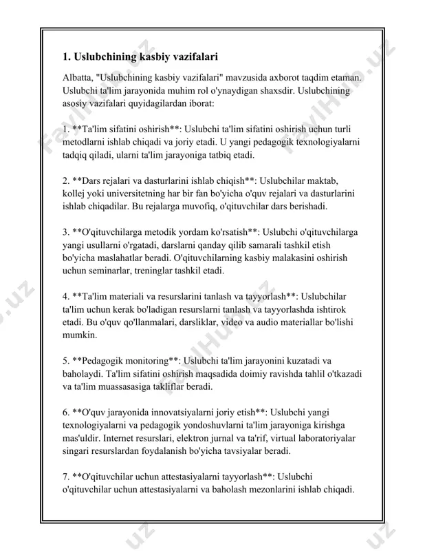 g muhim poydevorlaridan biri hisoblanadi. chunki kelajak avlodning shakllanishi va rivojlanishi bevosita tarbiyaga bog‘liq. tarbiya haqida gapirganda, birinchi navbatda oila muhim ahamiyatga ega. oila - bolalar tarbiyasining boshlang'ich muhitidir. oilaning ijtimoiy-iqtisodiy holati, madaniy va ma'naviy qadriyatlari bolalar ongida ko‘p yillik iz qoldiradi. statistik ma'lumotlarga ko‘ra, muvaffaqiyatli va ijobiy muhitda o‘sgan bolalar kelajakda o‘qish va ishlashda yuqori natijalarga erishishlari mumkin. o‘zbekistonda, masalan, bolalar tarbiyasi masalalariga katta e’tibor qaratiladi. bu borada davlatning ta’lim va ma’naviyat siyosati muhim rol o‘ynaydi. har yili minglab yangi maktablar va ta'lim muassasalari quriladi, bu esa bolalarning ta'lim olish imkoniyatlarini kengaytiradi. o‘zbekistonda ta’lim yoshidan boshlab bolalarga axloqiy-me’yoriy bilimlar beriladi. shuningdek, o‘qituvchilar va tarbiyachilar uchun malaka oshirish kurslari tashkil etilgan bo‘lib, bu ularning kasbiy ko‘nikmalarini yanada takomillashtirishga yordam beradi. tarbiyachi tarbiyaning asoslari doirasida psixologik-iqtisodiy omillar ham muhim. bolalar tarbiyasida zamonaviy ta’lim boshqaruvchilari va pedagoglar tarbiyaviy jarayonlarda yangi usullar va yondashuvlarni qo‘llashga alohida e’tibor qaratishadi. shu bilan birga rivojlangan va …